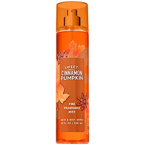 Bath and Body Works Sweet Cinnamon Pumpkin Fine Fragrance Mist 8 Fluid Ounce 2018 Edition