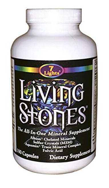 Living Stones Complete Mineral Supplement with Zinc Calcium Magnesium Selenium Trace Minerals and More 30-Day Supply - 180 Caps Living Stones Complete Mineral Supplement with Zinc Calcium Magnesium Selenium Trace Minerals and More 30-Day Supply - 180 Caps
