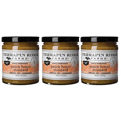 Terrapin Ridge Farms Honey Mustard Peach  11 OZ Pack of 3
