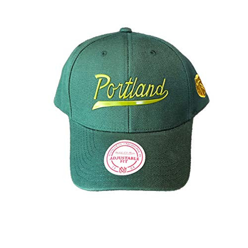 Mitchell   Ness Portland Timbers Flat Script Snapback Hat One Size