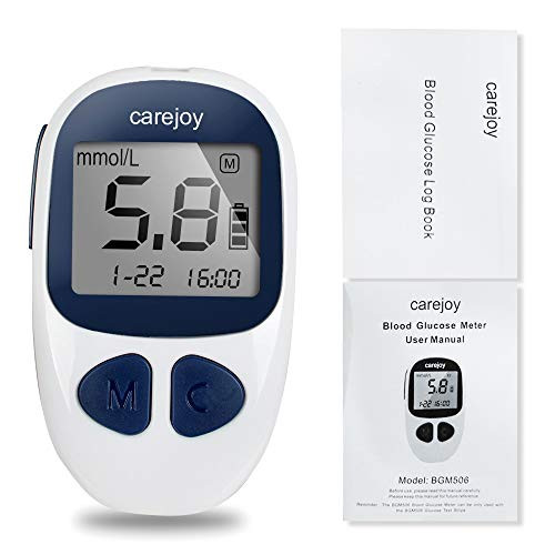 Diabetes Testing Kit Electronic Blood Glucose Meter Glucometer Digital Handheld Blood Glucose Monitor Diabetes Test Meter Monitor Kit with 50 Test Strips  50 Lancets
