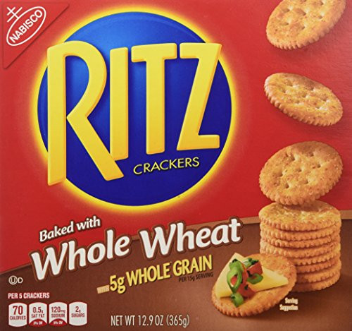 Ritz Crackers  Whole Wheat  12-9-Ounce Pack of 4