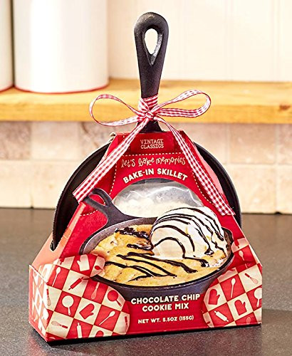 Cast Iron Skillet with Baking Mix Chocolate Chip