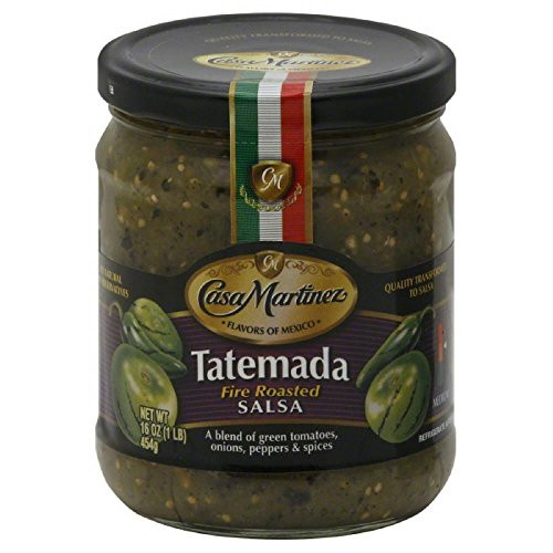 Casa Martinez Salsa Tatemada Green Fire Roasted  16 oz