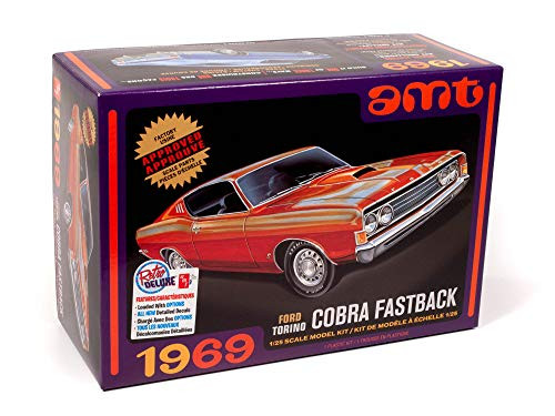 AMT 1969 Ford Torino Cobra Fastback 1 25 Scale Model Kit