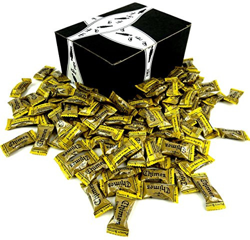 Chimes Peanut Butter Ginger Chews  2 lb Bag in a BlackTie Box