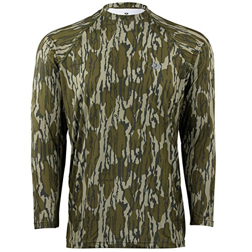 Mossy Oak Men s Camo Long Sleeve Performance Tech Tee Hunting Shirt Original Bottomland X-Large Mossy Oak Men s Camo Long Sleeve Performance Tech Tee Hunting Shirt Original Bottomland X-Large