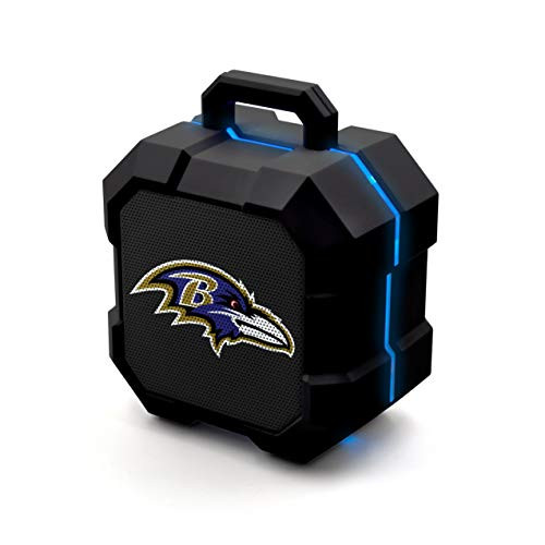 NFL Baltimore Ravens Shockbox LED Wireless Bluetooth Speaker  Team Color