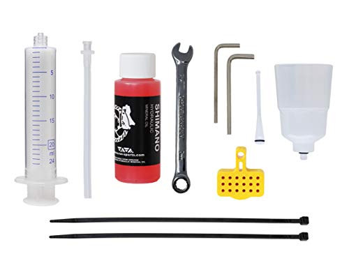 RSN Sports Master Bleed Kit for Shimano Hydraulic MTB Brakes with 60ml Mineral Oil and Tools