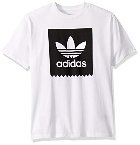 adidas Originals Men s Skate Solid Blackbird Tee  White-black  X-Large
