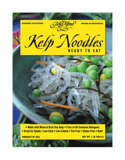 Gold Mine Raw Kelp Noodles - Ready-to-Eat  Gluten-Free  Macrobiotic and Vegan - 16 Ounce 3 Pack