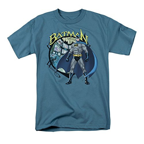Batman Men s Joker Case Files Classic T-shirt Small Orange