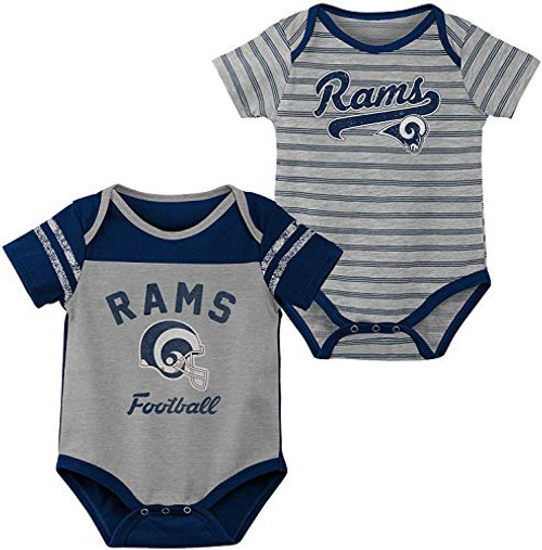 Outerstuff NFL Newborn Infant Dual Action 2 Piece Creeper Bodysuit Set 24 Months Los Angeles Rams Outerstuff NFL Newborn Infant Dual Action 2 Piece Creeper Bodysuit Set 24 Months Los Angeles Rams