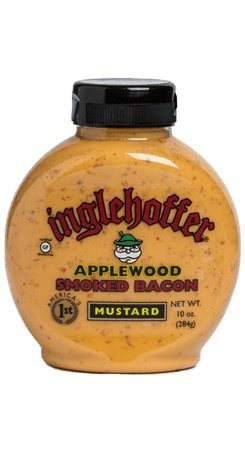 Inglehoffer Applewood Smoked Bacon Mustard  10 Ounce Squeeze Bottle Pack of 6