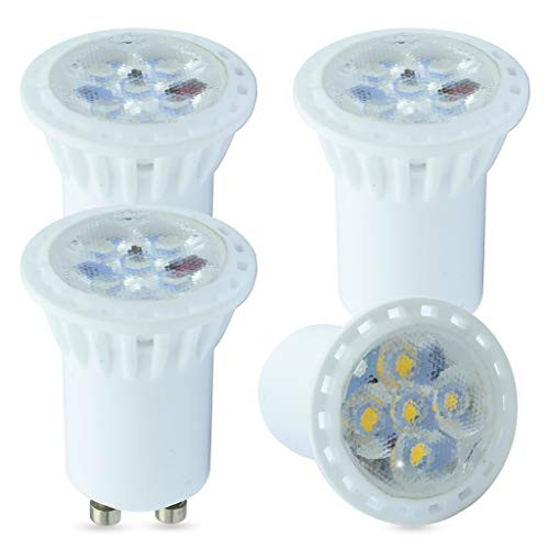 MR11 LED Bulb 4W GU10 Base 360LM  40W Halogen Bulbs Equivalent 30° Beam Angle  Recessed Lighting  Track Lighting  Spotlight  Non-Dimmable Warm White 3000K Pack of 4 Units