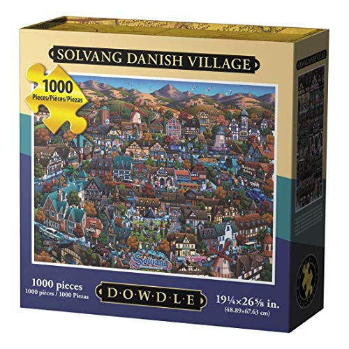 Dowdle Jigsaw Puzzle - Solvang Danish Village - 1000 Piece