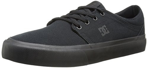 DC Women Trase TX Skate Shoe  Black-Black-Black  6 D D US