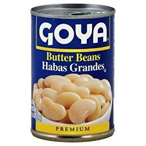 Goya Butter Beans Habas Grandes Prime Premium 15-5 Oz- Pack Of 6-