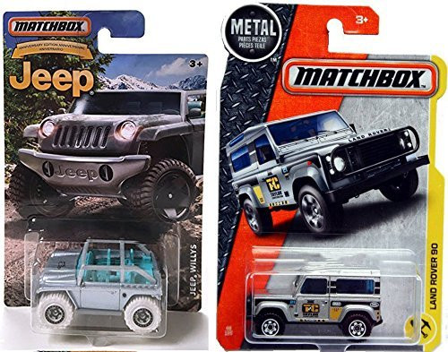 Matchbox Exclusive JEEP Series Anniversary Edition Willys Concept & Land Rover 2017 #48 Off Road Set in PROTECTIVE CASES