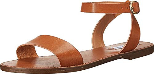 Steve Madden Dairr Flat Sandal Cognac 8-5