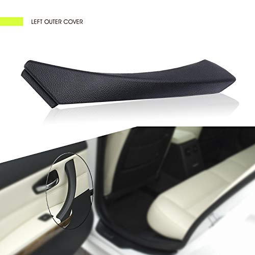 InSassy Door Panel Pull Handle Trim Cover for BMW E90 E91 E92 E93 3 Series - Left Rear Interior Door Handle Trim Cover - Left Rear Driver Side Door Handle Trim Replacement 51-41-9-150-335 Black