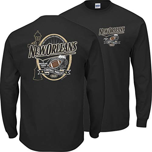 New Orleans Football Fans- A Drinking Town with a Football Problem Black T-Shirt Sm-5X Long Sleeve  X-Large