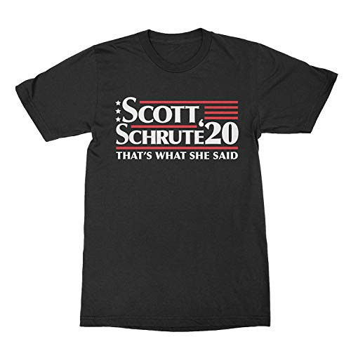 The Office Scott Schrute 2020 Campaign T-Shirt - Black XX-Large