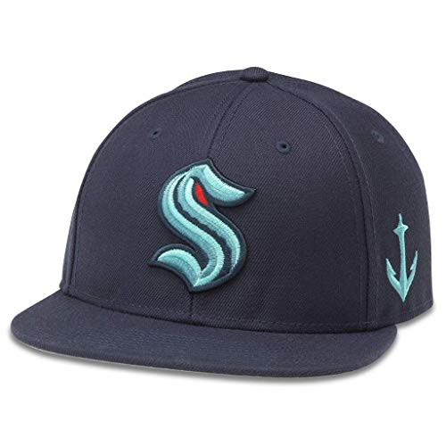 AMERICAN NEEDLE Seattle Kraken NHL Baseball Snapback Dad Hat 42412A-SEK-NAVY AMERICAN NEEDLE Seattle Kraken NHL Baseball Snapback Dad Hat 42412A-SEK-NAVY