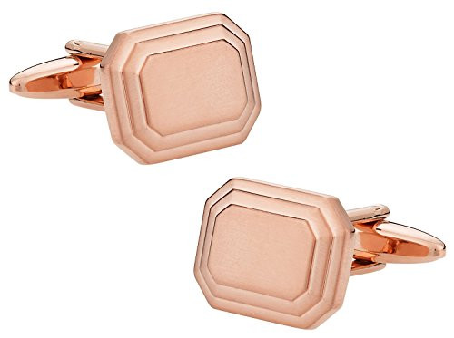 Cuff-Daddy Engravable Rose-Gold Tone Cufflinks with Presentation Box