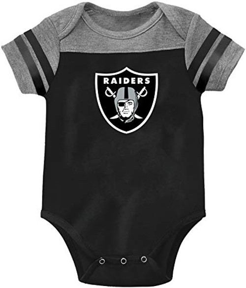 Outerstuff NFL Newborn Infants Primary Logo Football Creeper Bodysuit Onsie Las Vegas Raiders Black 18 Months Outerstuff NFL Newborn Infants Primary Logo Football Creeper Bodysuit Onsie Las Vegas Raiders Black 18 Months