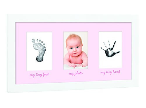 Tiny Ideas Baby's Print Handprint or Footprint Keepsake Photo Frame - A Great Baby Shower Gift