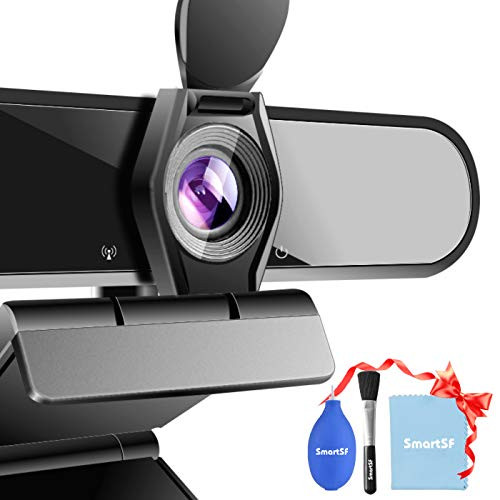 Webcam  Anni Webcam with Microphone  1080P HD Webcam with Privacy Cover Plug and Play USB Webcam for Video Conferencing  Streaming  Teaching  Gaming PC Mac Laptop Desktop Skype-YouTube-Zoom Webcam