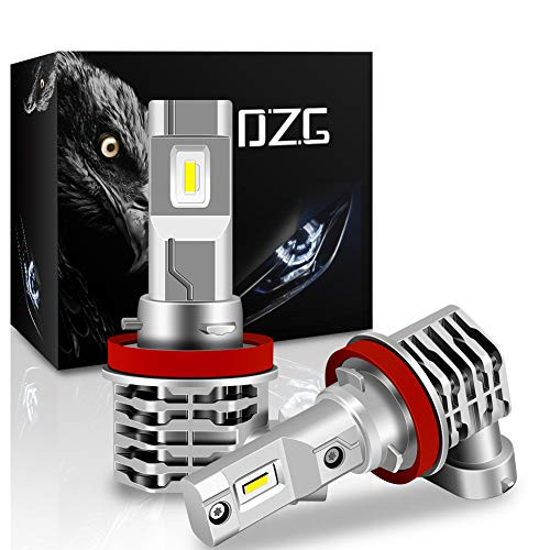 DZG H11 H8 H9 LED Fog Lights H8 Fog Light 6500K Bright White Replacement Bulbs  2 Pack