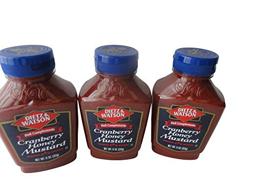 Dietz Watson Deli Complements Cranberry Honey Mustard 3 Bottles Dietz Watson Deli Complements Cranberry Honey Mustard 3 Bottles