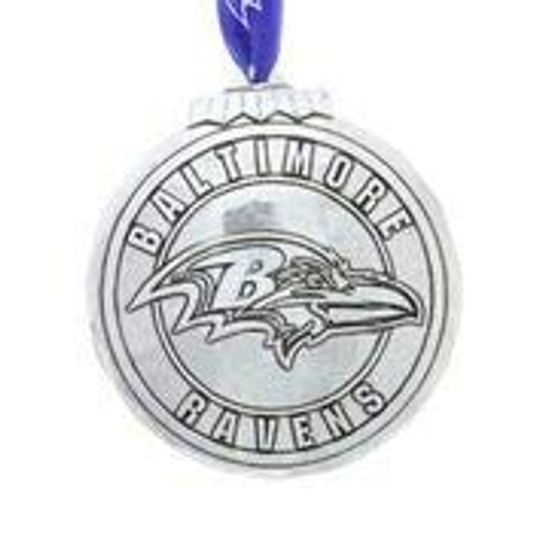 Wendell August NFL Baltimore Ravens Classic Round Ornament Aluminum Wendell August NFL Baltimore Ravens Classic Round Ornament Aluminum