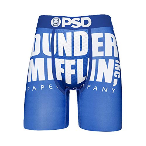 PSD Men s Brief Underwear Bottom Blue-Dunder Mifflin  L