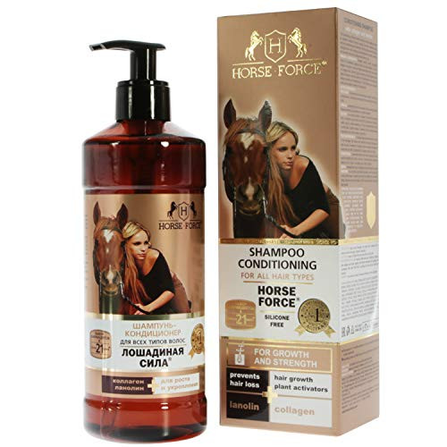 Shampoo  Conditioner w- Lanolin   Collagen  16-9 oz- 500 ml Horse Force