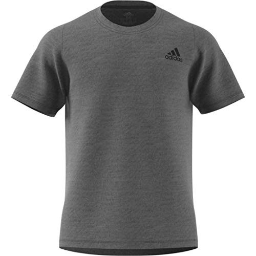 adidas Men s FreeLift Sport Prime Heathered Training Tee  Grey-Black  Large