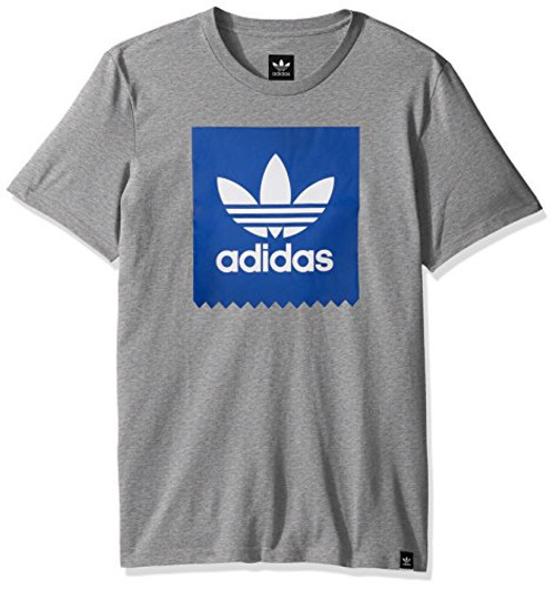 adidas Originals Men s Skateboarding Blackbird Tee  core heather-collegiate royal  XS