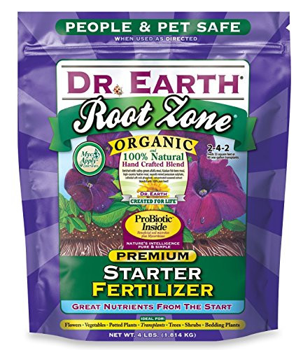 Dr- Earth 701P Organic 2 Starter   Transplant Fertilizer Poly  4-Pound