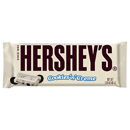 HERSHEY S Cookies n Creme Candy Bar 1-55 Ounce Pack of 36 HERSHEY S Cookies n Creme Candy Bar 1-55 Ounce Pack of 36