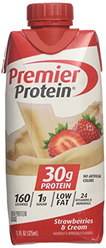 Premier Protein High Protein Shake  Strawberry Cream 11 Fl- Oz-  12 Pack  132 Oz