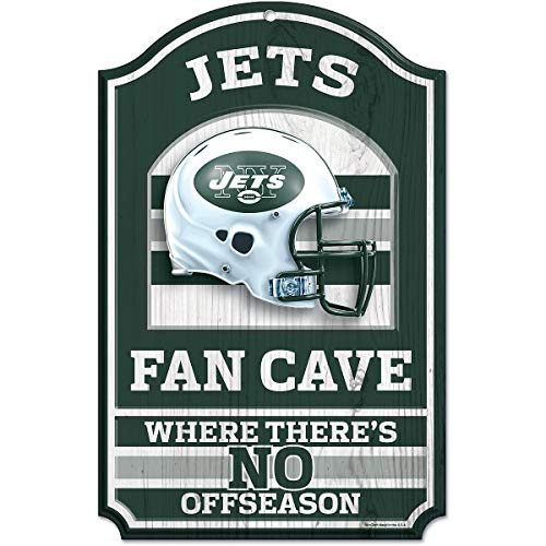 NFL New York Jets Fan Cave Wood Sign 11 x 17 NFL New York Jets Fan Cave Wood Sign 11 x 17