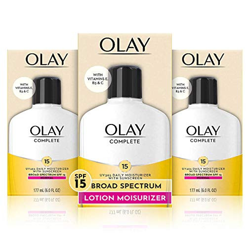Olay Complete Lotion Moisturizer with Sunscreen SPF 15 Normal  6-0 Fluid Ounce  3 Count