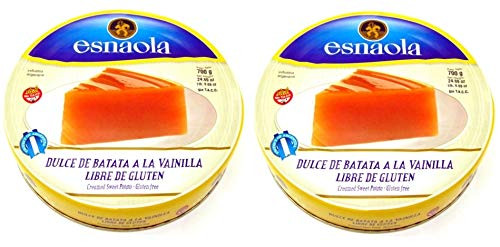 ESNAOLA Dulce de Batata 700 grs- - 2 Pack- Gluten Free - Creamed Sweet Potato-