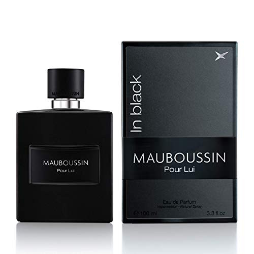 Mauboussin Pour Lui Eau De Parfum Spray for Men  Black  3-3 Ounce