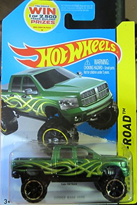 Hot Wheels 2014 HW Off-Road Dodge Ram 1500 Green 133-250 Hot Wheels 2014 HW Off-Road Dodge Ram 1500 Green 133-250