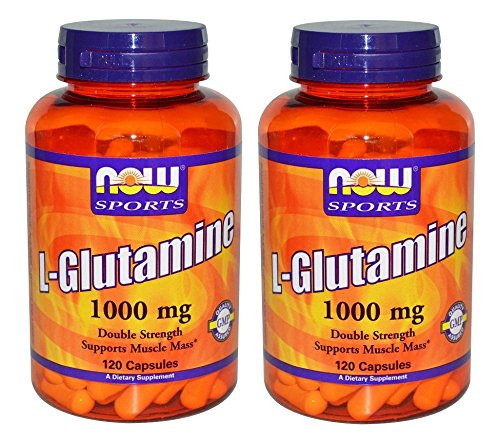 Now Foods L-Glutamine Double Strength 1000 mg 120 Capsules 2 Pack Now Foods L-Glutamine Double Strength 1000 mg 120 Capsules 2 Pack