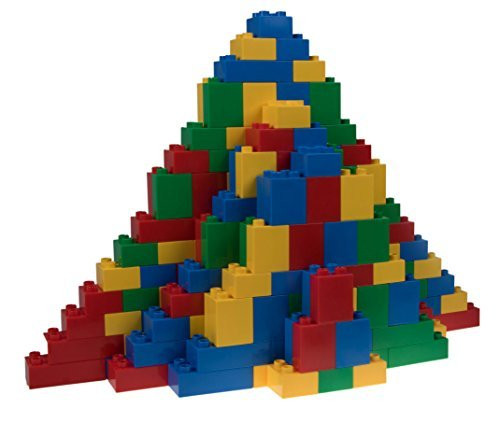 Strictly Briks Classic Big Briks Building Brick Set 100% Compatible with All Major Brands | Large Pegs for Toddlers | Ages 3+ | Premium Building Bricks with Big Pegs, 204 Pieces | 4 Fun Colors