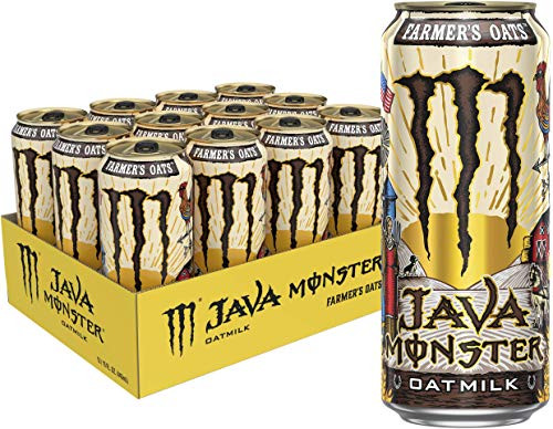 Monster Energy Java Monster Farmer s Oats Oatmilk  Coffee  Energy Drink  15 Ounce Pack of 12
